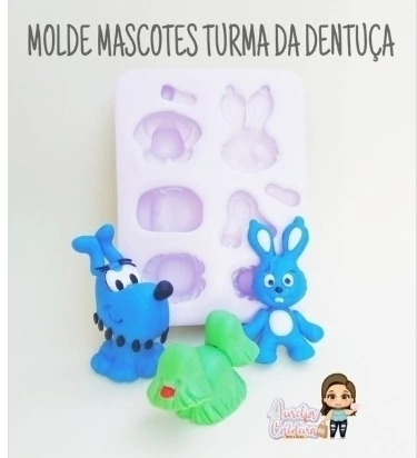 Molde Mascotes Turma da Dentuça