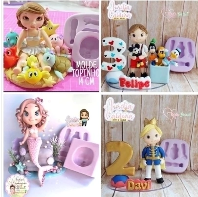 Molde Topinho Bonecos 14 CM