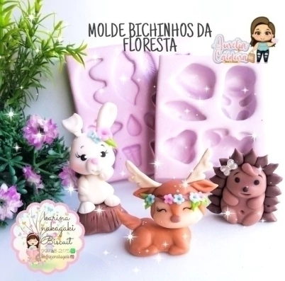 Molde Bichinhos Bosque Floresta
