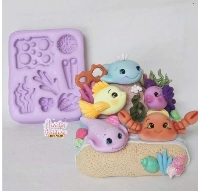 Molde Algas Marinhas