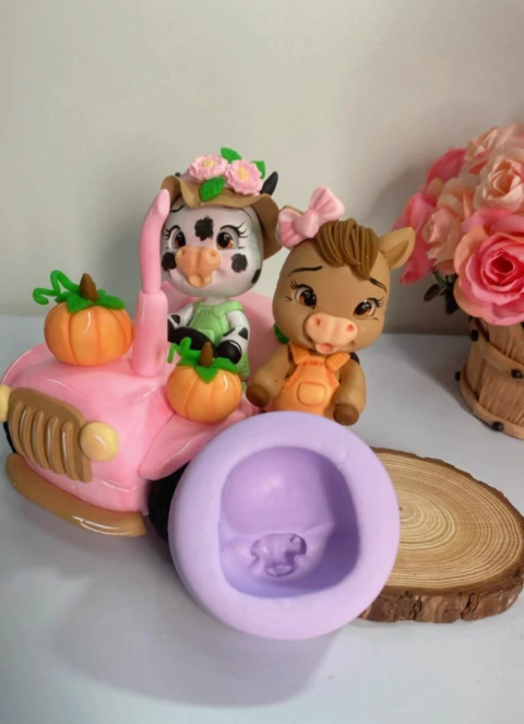 Molde Carinha Vaquinha da Gi - comprar online