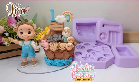 Molde Arca de Noé e animaizinhos - comprar online