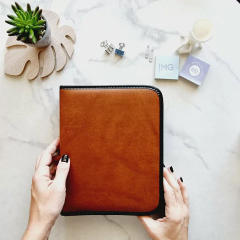 Agenda 2026 Eco cuero con cierre CLÁSICA