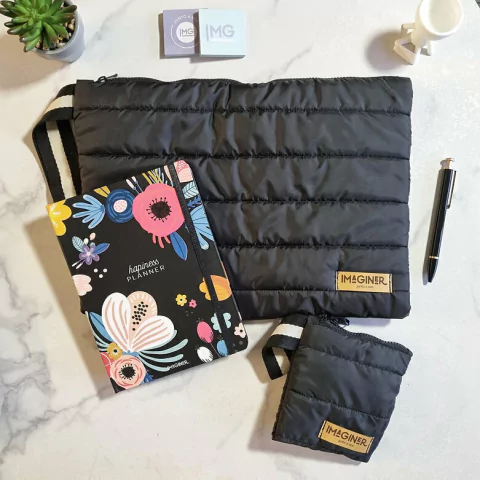 Combo Organizate Black Flowers - comprar online