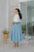 Saia Cervo Midi Azul Claro - loja online