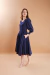 Vestido Midi Ava Marinho - Quiprocó Rouparia | Moda feminina autoral e modesta