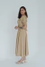 Vestido Midi Alma Camponesa Bege na internet