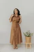 Vestido Midi Pences Perene Mocha Mousse - comprar online