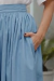 Saia Cervo Midi Azul Claro na internet