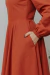 Vestido Midi De Linho Gerânio Terracota - Quiprocó Rouparia | Moda feminina autoral e modesta