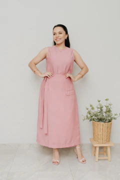 Saia Transpassada Essência Rosa Antigo - comprar online