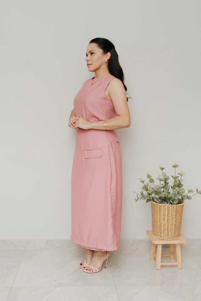 Saia Transpassada Essência Rosa Antigo