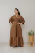 Vestido Credere Marrom Café - Quiprocó Rouparia | Moda feminina autoral e modesta