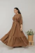 Vestido Credere Marrom Café