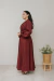 Imagem do Vestido Midi Promessa Burgundy