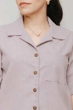Camisa Campônia Lavanda Antigo na internet