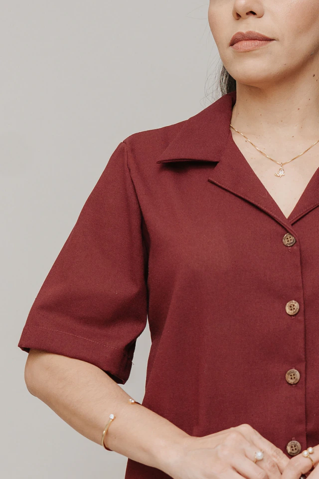 Camisa Campônia Burgundy na internet