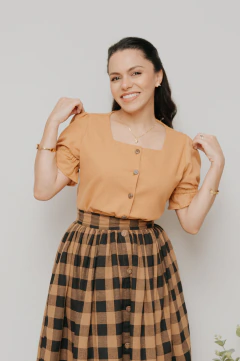 Camisa Erva Trigal Mostarda Antigo - loja online