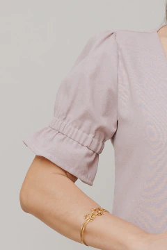 Camisa Erva Trigal Lavanda Antigo - Quiprocó Rouparia | Moda feminina autoral e modesta
