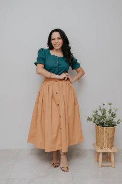 Camisa Erva Trigal Verde Petróleo - loja online