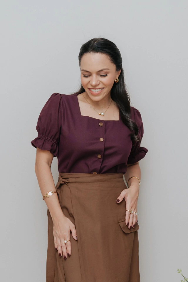 Camisa Erva Trigal Beringela - comprar online