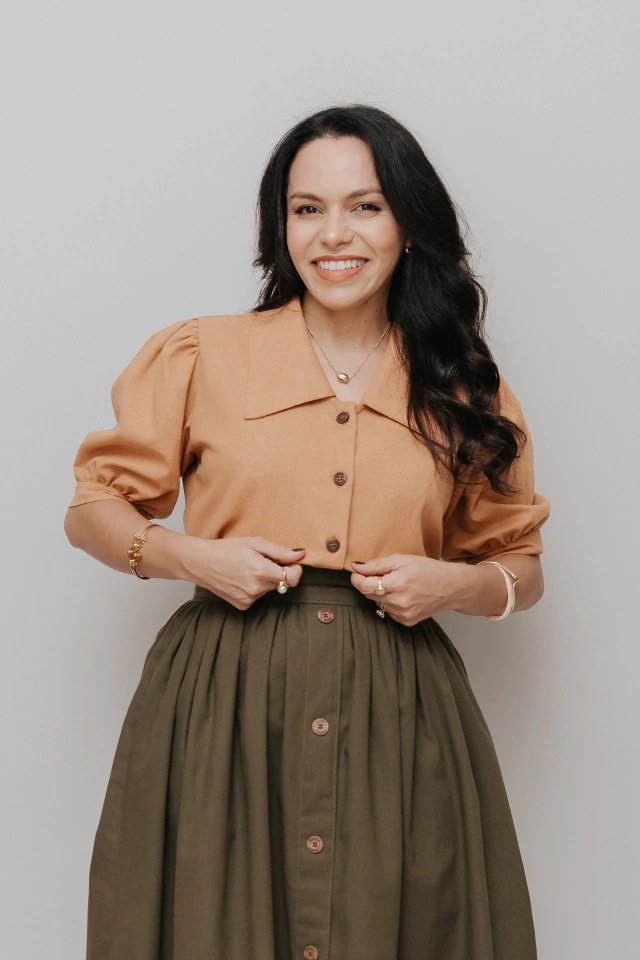 Camisa Ambrosia Mostarda Antigo - Quiprocó Rouparia | Moda feminina autoral e modesta