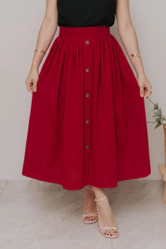 Saia Cervo Midi Vermelho na internet