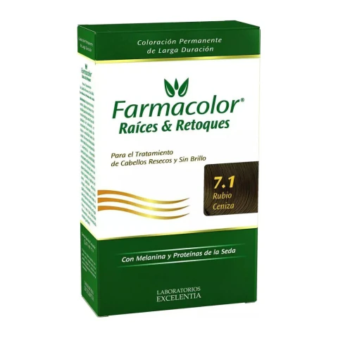 Farmacolor Tintura Raices Y Retoques Color 7.1 Rubio Ceniza