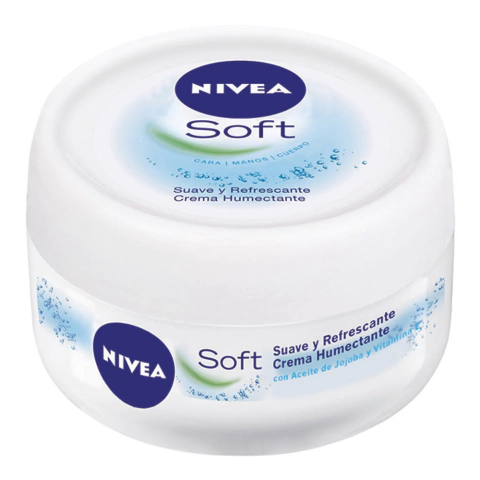 Nivea Soft Crema Humectante Aceite de Jojoba y Vitamina E x 100 Ml