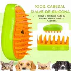 Pack Peludo - Cepillo a vapor + esponja de silicona + limpia pata - comprar online