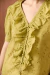 Camisa bordada verde Margaux - loja online