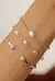 Bracelete Redondo Cravejado No Ouro - comprar online