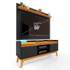 Rack ripado 2 Portas com Painel para TV 50 Polegadas Astúrias 136cm
