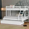Treliche Com Cama Casal Eco Madeira Maciça Branco Mobilistore