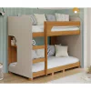 Beliche Montessoriana Solteiro C/Pés 1 Prateleira 100% Mdf Acabamento Laca Ema Cimol Nature/Off White