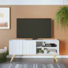 Rack para TV até 55 Polegadas 2 Portas 2 Prateleiras Space