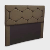 Cabeceira Estofada Helena Casal Queen Size 160 cm para Cama Box Suede Animale