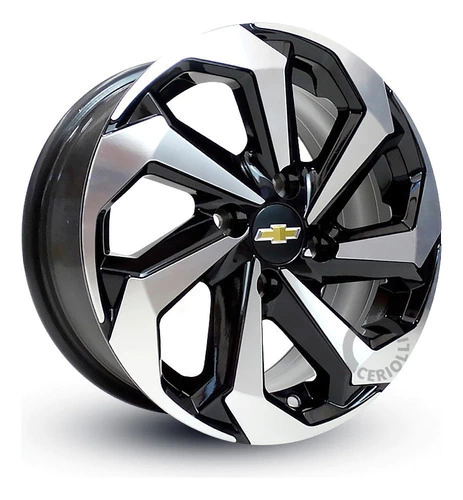 Roda Aro 13 4x100 Celta Monza Corsa Classic / Jogo + Bicos Cor Preta Diamantada