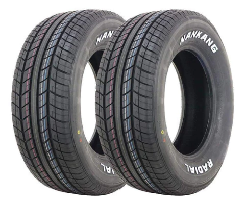 Kit 2 Pneus 225/60r14 Nankang Aro 14 N-729 Letras Brancas