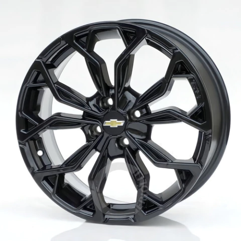 Roda Liga Leve 4x100 Aro 14 Chevrolet Onix + Bicos / Jogo Cor Black Piano M16