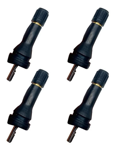 Kit 4 Pçs Bico Válvula P/ Sensor Tpms Pneu P/ Roda Fiat Toro