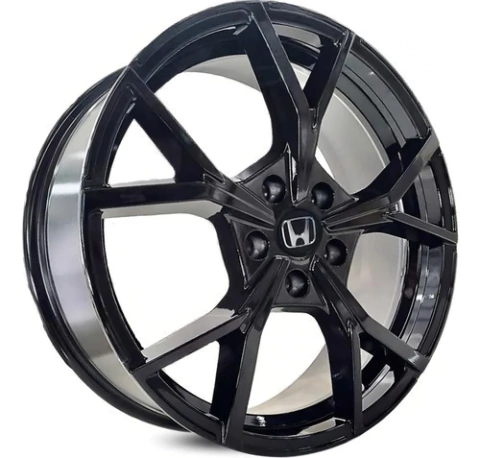 Jogo De Rodas Aro 20 5x114 Honda Civic Hrv K73 Krmai Cor Black Piano 5x114