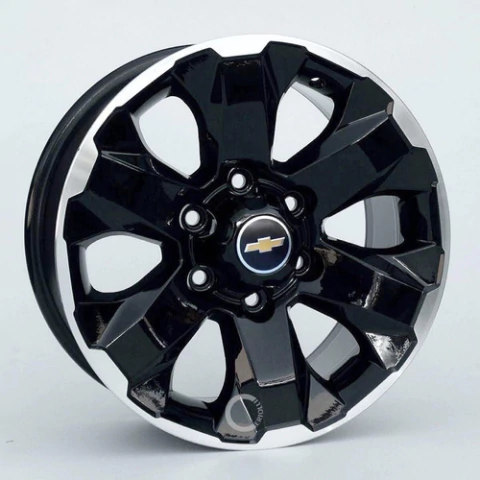Roda S10 Aro 18 6x139 2020 2021 / 4 Rodas High Country Ltz Cor Preta Diamante