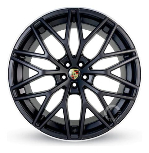 Jogo De Rodas Aro 20 5x108 M30 Porsche Fusion Focus Volvo Cor Preta Fosco 5x108