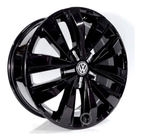 Jogo De Rodas Vw Amarok V6 Highline Aro 20 + Bicos Black