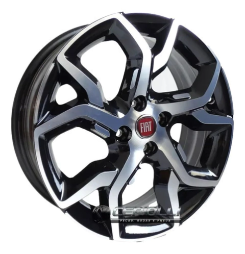 Rodas Palio Sport Aro 14 +bicos Idea Uno Siena Palio 4 Rodas Cor R92 Preto Diamantado