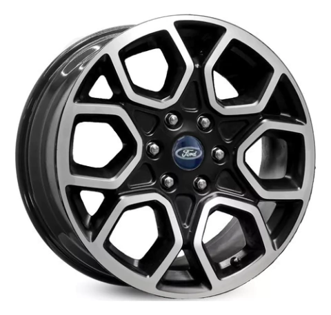 Jogo De Rodas Aro 20 6x139 Ranger V6 Limited Gt7 Xls Xlt Cor Preto Diamantado 6x139