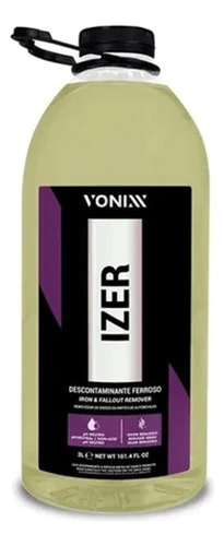 Limpa Rodas Izer Vonixx 3 Litros Descontaminante Ferroso