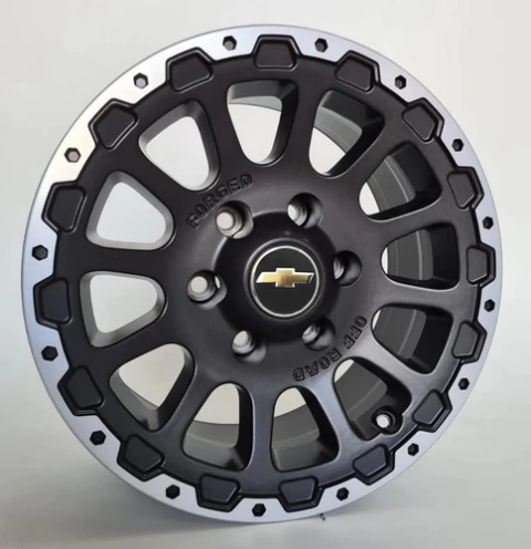 Jogo De Rodas S10 Chevrolet Aro 16x7 / (6x139) Kr M15 Cor Preto