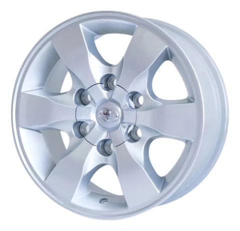 Rodas Toyota Hilux Aro 16 Kr R32 6x139 ( Jogo ) + Bicos Cor Prata 6x139